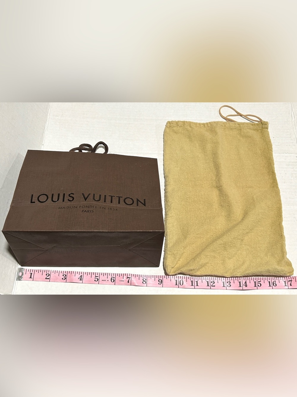 Louis Vuitton Brown Shopping Bag with Black Logo - Picture 6 of 7